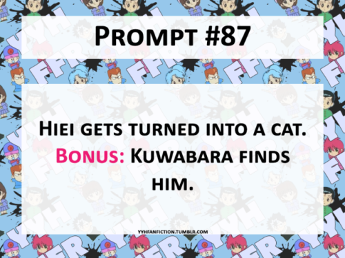 yyhfanfiction: Prompt #87: Hiei gets turned into a cat. Bonus: Kuwabara finds him. Bonuses are just 