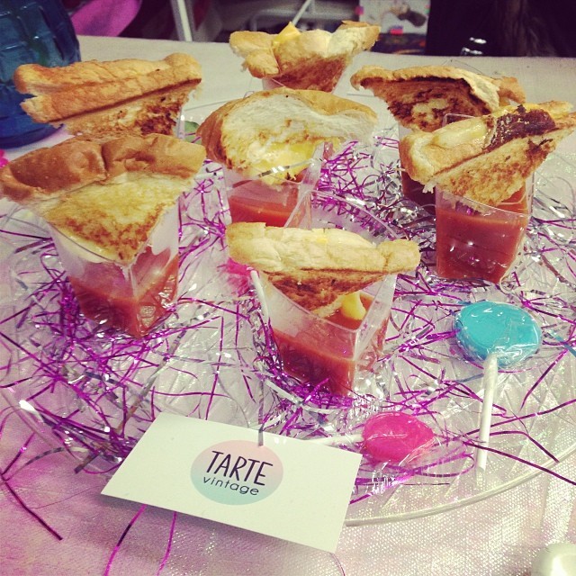 shoptarte:  Grilled cheese &amp; tomato soup at our sweets &amp; treats bar