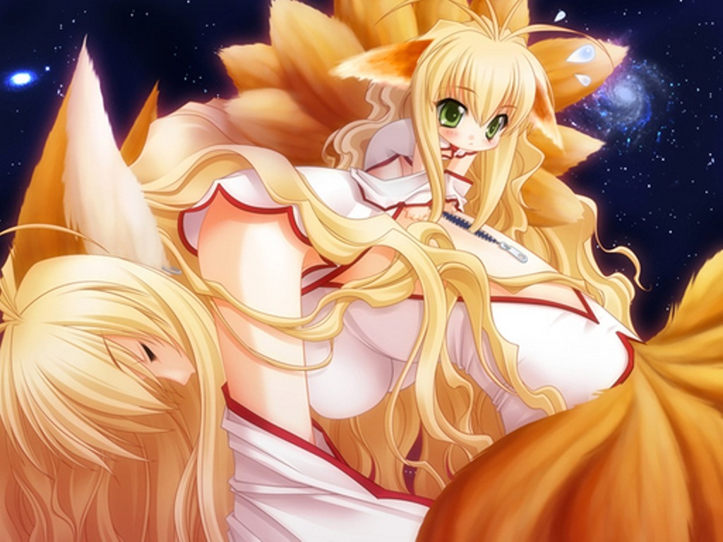 cute-ecchi:  Per request by Anon for “fox type ladies”.If you also have a request,