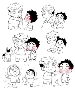 suguru:  childhood bokuaka where babby akaashi