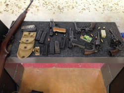 yeoldegunporn:  Handguns, and an M1 carbine at the range. 