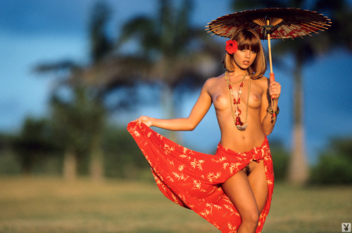 erovintage:  Angel Boris - Playboy 04-1995 Girls of Hawaiian Tropic.