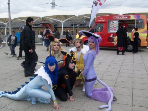 MCM Expo May 28th - Pokemon by Ninja-Zexion Oh yeah, i saw these eeveelution cosplays when i was looking up stuff to make that list. Eeeeee <3