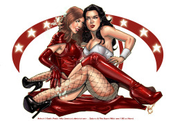 comicbookwomen:  Zatanna and Scarlet Witch-Cedric