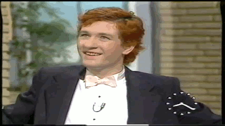 i finally finished the gifset for arewenotwomenwearediva of Captain Sensible being an adorable patoo