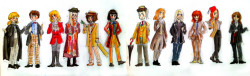 sildesalaten:  Companions dressed as Doctors.