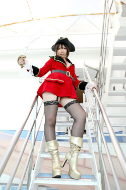 Cute Cosplay Girl Higurashi Rin (Pirate Girl) 1-1