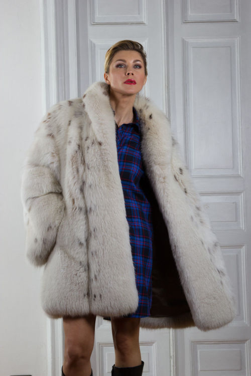 This coat makes me weak in the knees. From Borello Furs.