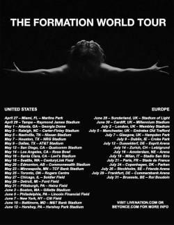 thequeenbey:  Full list of dates for The