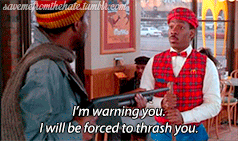bluesey:  THE BEST PART OF COMING TO AMERICA. I NEED TO GO AND WATCH THIS NOW. SAMUEL IS PERFECT…right down to the twitching eye. 