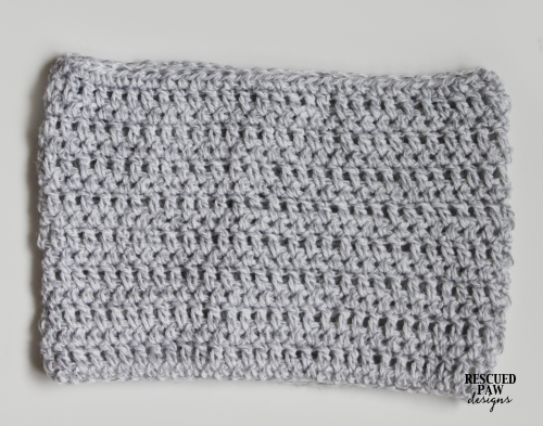 Crochet Pattern Lightweight Grey Cowl :: Rescued Paw Designs