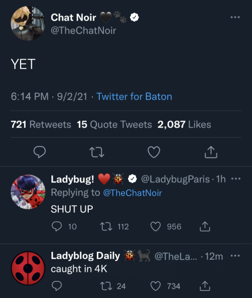 chatonnoir: The idea of Ladybug and Chat Noir having official twitters has been living rent-free in 