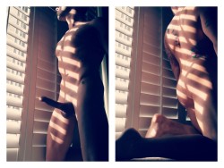 alexexotic:  Taking advantage of the good lighting.