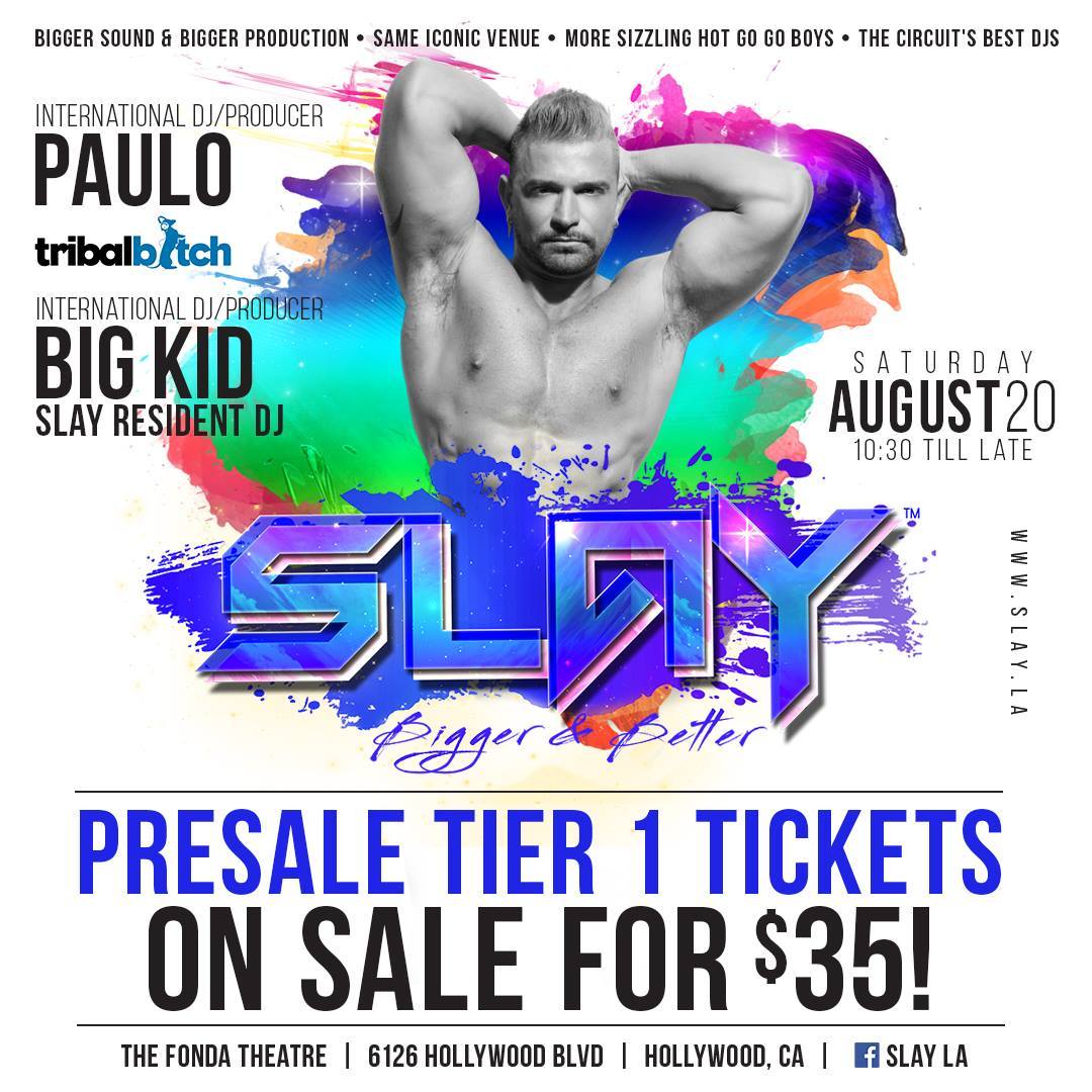 gayweho:  Pre-sale tier 1 tickets are now ON SALE for $35 until Aug 5 only!  Price