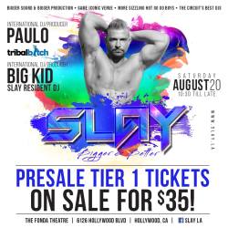 Gayweho:  Pre-Sale Tier 1 Tickets Are Now On Sale For $35 Until Aug 5 Only!  Price