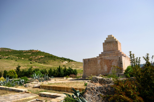 Tas Kule, a 4th century BC freestanding rock-cut tomb located a few km east of the ancient city of P