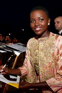 imanithinks:  : Lupita Nyong’o at the 25th annual Palm Springs International Film Festival Awards gala.   She’s so beautiful!!!