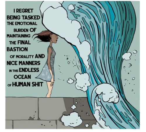 drilpencils:  (art by Gavin Aung Than, words by dril) 