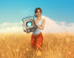 viaestelar:  AU where Chell and Wheatley