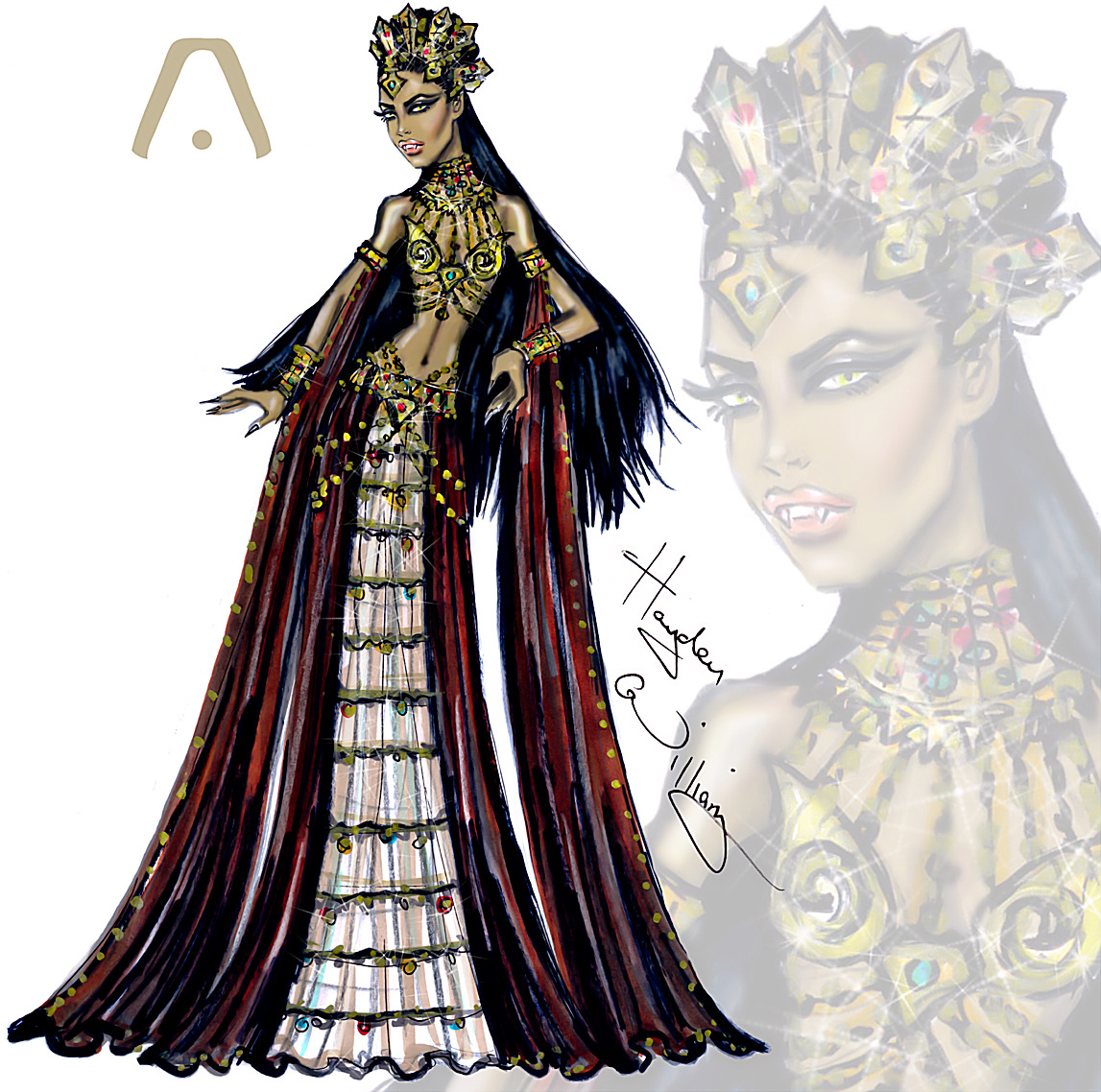 haydenwilliamsillustrations:  Haute Halloween: Queen of the Damned Akasha/Aaliyah