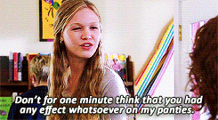 seldrew:  get to know me meme: [1/5 favorite female characters:Kat Stratford] 10
