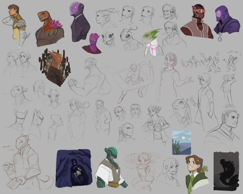 Sketchdump pt. 1 &amp; 2 of stuff from the last 6 months.