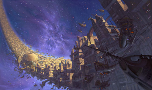 scurviesdisneyblog:  Treasure Planet visual development by Christophe Vacher