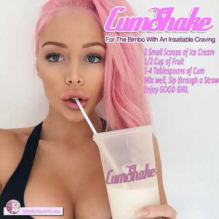 stupidlittlegoongirl: cumchat:Protein shakes for good girls  mmh i want it ♥