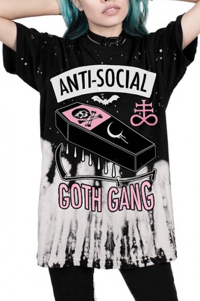 defendorkingdom: Street Style Gothic Tees&Dresses  Cartoon Cat  //  Stay Weird  Anti Social  //  Bad Seed  Red Lip  //  Skull Letter  Moon Light  //  Choker Style  Skull Printed  //  Moon Discount code: BH30 