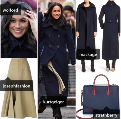 A closer look to Meghan Markle’s outfit for her... - Kate and Meghan