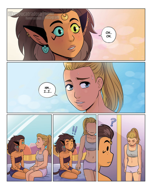 Thank to our Patreons suggesting a love confession in Halfmoon AU we have a little comic of Adora an