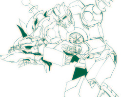 rnegastar:  judusart:  Kaon and Sparkeater. ( I misspell Kaon’s name sorry ) I love to think that both Kaon and Thundercracker cuddle with their pet like this.  Confirmed canon: Kaon snuggles his doggie  (From issue 21, after Tyrest’s killswitch was