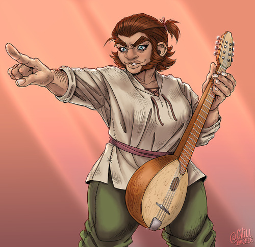 My gf’s fluffy lady dwarf bard with some magnificent chops. She has a bugbear gf that’s 
