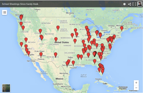 micdotcom:There was another school shooting last night — Map shows the 91 others since Sandy HookThr