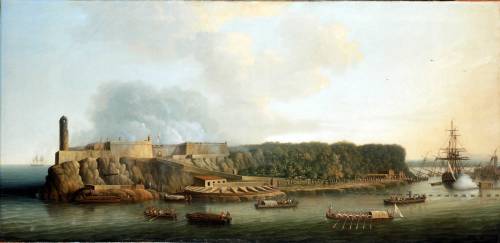 The Capture of Havana, 1762: The Morro Castle and the Boom Defence before the Attack, Dominic Serres