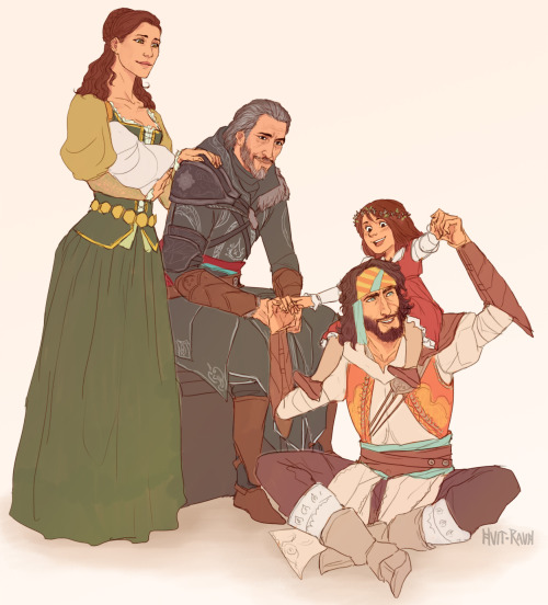 hvit-ravn:Anonymous said:Could you draw Ezio, Yusuf and Sofia together, i still not accept Yusuf&rsq