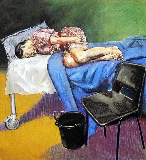 tonguebreaks-archive:       In 1998, Portuguese born artist Paula Rego created a series of work entitled Untitled. The Abortion Pastels.  Rego created her work in response to a referendum to legalise abortion in Portugal, which was very narrowly defeated.