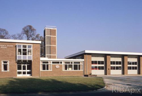 Fire station, Bracknell, Berkshire1960Bracknell Development Corporation Architects DepartmentImage f