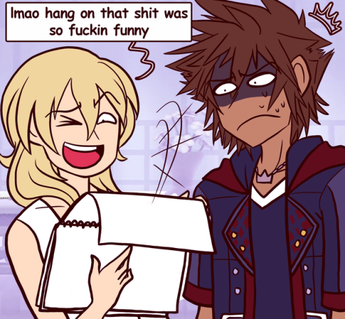 destiny-islanders: She has Seen Things Based on @wayfindertrio​‘s hilarious text post! Thanks for letting me doodle it! :D Bonus commentary from the heart hotel peanut gallery: 