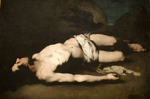 blastedheath: Théodule Ribot (French, 1823-1891), Saint Vincent. Oil on canvas, 98 x 130 cm. Musée des Beaux-Arts, Lille      