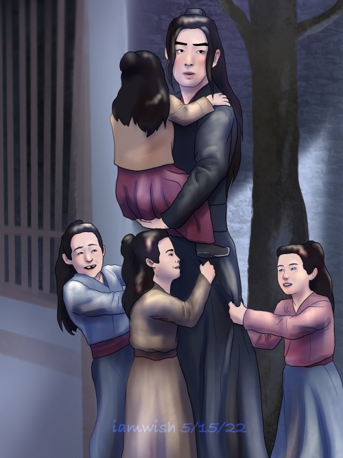 Ch 3 of Here With Me is going up today! Read to find out why wwx is getting swarmed with kiddos!