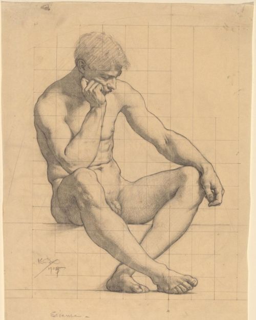 antonio-m:  Prepatory drawing - Kenyon Cox, 1905.