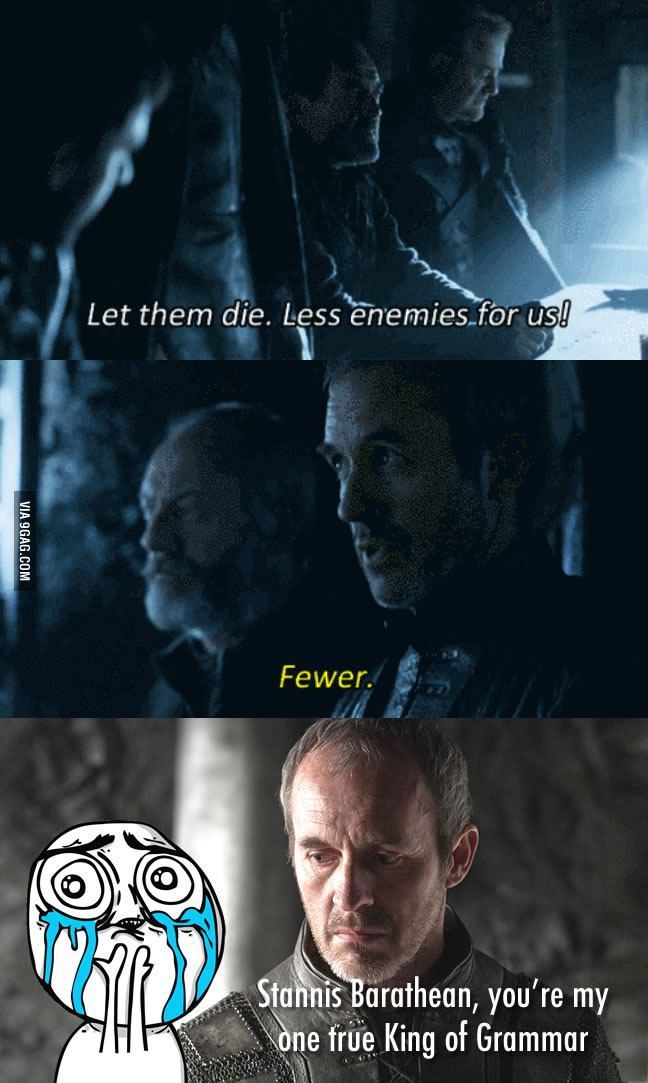 ragecomics4you:  Stannis Baratheon: King of Westeros, lord of grammarhttp://ragecomics4you.tumblr.com