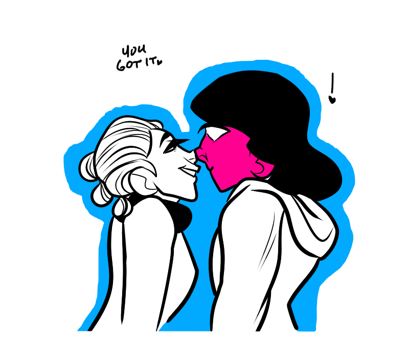 ashsart:  i love that au where rey likes matt and has no idea its kylo, but i also