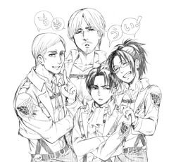 rivaism:   shingekinokyojins: 進撃らくがき