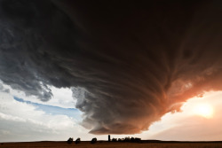 ted:  Photos from a real-life storm chaser: TED Fellow Camille Seaman captures the spectacular and ominous beauty of storm clouds. Supercell clouds, like the ones above, can grow up to 50 miles wide and reach up to 65 thousand feet into the atmosphere.