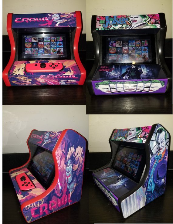retrogamingblog:  Custom Nintendo Switch Arcade Cabinets made by AVEcustoms