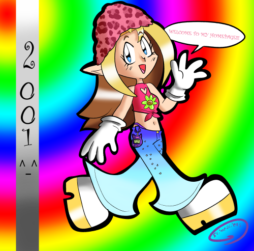 fuck 2021, i’m going back to 2001! so i drew a y2k girl; Milly Millennium! i took historical accurac