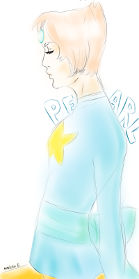 5 am art of pearl Steven Universe  fan art 6.1.2015