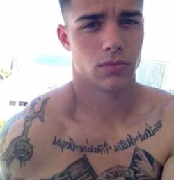 hungryhomos:  gaydumpingground:  I think hes so sexy. Tattoo’d big, dick stud with thick cock and killer smile and body.gaydumpingground.tumblr.com  http://hungryhomos.tumblr.com/archivehttp://xyinla.tumblr.com/archive   Thanks for following!!!